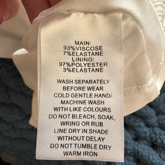 Cream halter lined top- size 12 - Picture 6 of 7